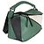 Loewe Puzzle Bag Medium aus multicolorigem grünem Kalbsleder - Ansicht 4