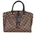 Louis Vuitton Odeon Tote PM aus schwarzem Damier Ebene Canvas Braun