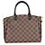 Louis Vuitton Odeon Tote PM aus schwarzem Damier Ebene Canvas Braun - Ansicht 2