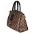 Louis Vuitton Odeon Tote PM aus schwarzem Damier Ebene Canvas Braun - Ansicht 3