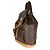 Zaino Louis Vuitton Vintage Monogram Canvas Montsouris GM Marrone - vista 3