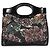 Gabrielle Borsa Shopping Large 31 Chanel in Tela Floreale Nera e Rosa e Vitello Nero Multicolore - vista 2