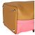 Hermès Rose Azalee Sesame Clemence Casaque Picotin Lock 18 PHW Marrone Rosa - vista 5
