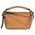 Mini borsa Puzzle Loewe in vitello grana Tan Marrone - vista 8