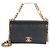 Gabrielle Borsa a patta Chanel Mini Bracelet On Chain in pelle caviar matelassé nera Nero