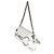 Borsa a tracolla Gucci Small Horsebit Chain in nappa bianca matelassé verticale Bianco - vista 3