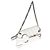 Borsa a tracolla Gucci Small Horsebit Chain in nappa bianca matelassé verticale Bianco - vista 4