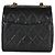Gabrielle Bolsa Mini Square Flap Chanel em pele de cabra matelassada preta Preto - vista 2