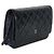 Portafoglio Chanel Navy Quilted Patent Wallet On Chain Blu - vista 4