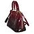 Louis Vuitton Burgundy Patent Monogram Ombré Alma BB Nero - vista 3