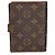 Funda de agenda Small Ring en lona Monogram Louis Vuitton Castaño - vista 2