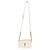 Autre Marque Borsa camera mini Loulou in pelle d'agnello monogramma chevron Crema di Saint Laurent Bianco - vista 5