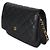 Chanel Black Quilted Caviar Classic Wallet On Chain Negro - vista 3