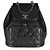 Gabrielle Chanel Black Quilted Caviar Business Affinity Backpack - view 6