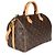 Louis Vuitton Monogram Canvas Speedy Bandouliere 30 Marrone - vista 4