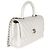 Gabrielle Chanel Mini Coco Top Handle Tasche aus Silver Chevron Caviar Leder - Ansicht 4