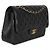 Gabrielle Borsa Chanel Jumbo Double Flap in pelle caviar matelassé nera Nero - vista 4