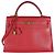 Hermès Rouge Vif Courchevel Kelly Sellier 32 GHW Rosso