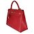 Hermès Rouge Vif Courchevel Kelly Sellier 32 GHW Rosso - vista 3