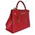 Hermès Rouge Vif Courchevel Kelly Sellier 32 GHW Rosso - vista 4