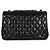 Gabrielle Borsa Chanel Jumbo Single Flap in pelle di agnello matelassé nera Nero - vista 2