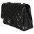 Gabrielle Borsa Chanel Jumbo Single Flap in pelle di agnello matelassé nera Nero - vista 3