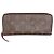 Cartera Louis Vuitton Clemence de lona Monogram Fuchsia Castaño