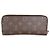 Cartera Louis Vuitton Clemence de lona Monogram Fuchsia Castaño - vista 2