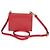Porta-cartões Prada Red Saffiano com triângulo e alça Vermelho - vista 2