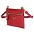 Porta-cartões Prada Red Saffiano com triângulo e alça Vermelho - vista 3