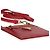 Porta-cartões Prada Red Saffiano com triângulo e alça Vermelho - vista 6