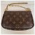 Multi Pochette Louis Vuitton Mini Pochette Accessoires Monogram Castaño Monograma - vista 3
