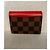 Louis Vuitton Portafoglio Small Zoe Damier Ebene e Pelle Rossa Marrone Rosso - vista 3