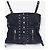 Dolce & Gabbana Dolce Gabbana 2000er 3-teiliges Bondage Denim Bustier Set Schwarz - Ansicht 5