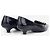Prada Kitten Heels aus den 2000ern mit großer Schnalle Schwarz - Ansicht 2