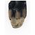 Prada AW04 Skulpturale Tie-Dye Samt Sandalen Platform Wedge Heels Schwarz - Ansicht 7