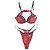 Autre Marque Conjunto de Bikini Dior by Galliano SS02 'Russian Folklore' Paisley Flowers Roja