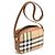 Burberry Borsa a Tracolla Haymarket Check Marrone Nero Bianco Rosso Beige - vista 14