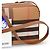 Burberry Borsa a Tracolla Haymarket Check Marrone Nero Bianco Rosso Beige - vista 17