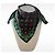Bandana in cotone Louis Vuitton x Yayoi Kusama Marrone Verde - vista 4