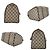 Gucci Vintage Boston Bag aus Monogram Canvas und Leder Web Braun - Ansicht 5