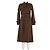 Céline Trench in cotone con stampa logo triomphe Marrone