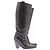 Botas de piel negras Free Lance Talla 39 Negro - vista 6