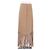 Autre Marque Gonna in camoscio con frange Beige