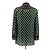 Gucci Camisa de seda con estampado de tréboles Verde - vista 2