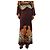 Autre Marque Gonna midi stampata in seta viola - size S Porpora