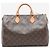 Louis Vuitton Braune vintage 2001 Monogram Speedy 35 Tasche