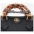 Gucci Borsa 2way Diana in pelle Black Bamboo Nero - vista 6
