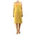 Dries Van Noten Abito midi in maglia giallo - size S