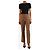 Weekend Max Mara Pantalones de cuadros ajustados marrones - size UK 8 Castaño - vista 2